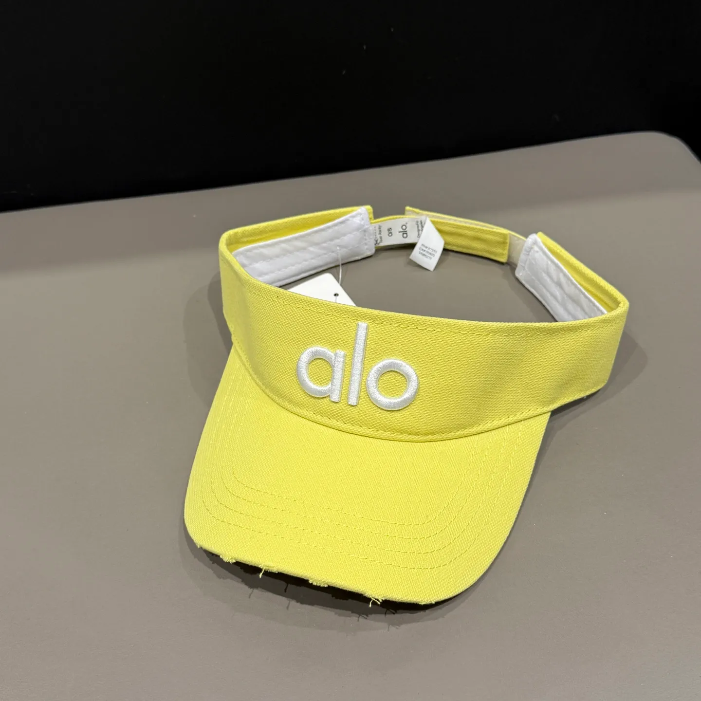 alo sun protection embroidered hollow hat