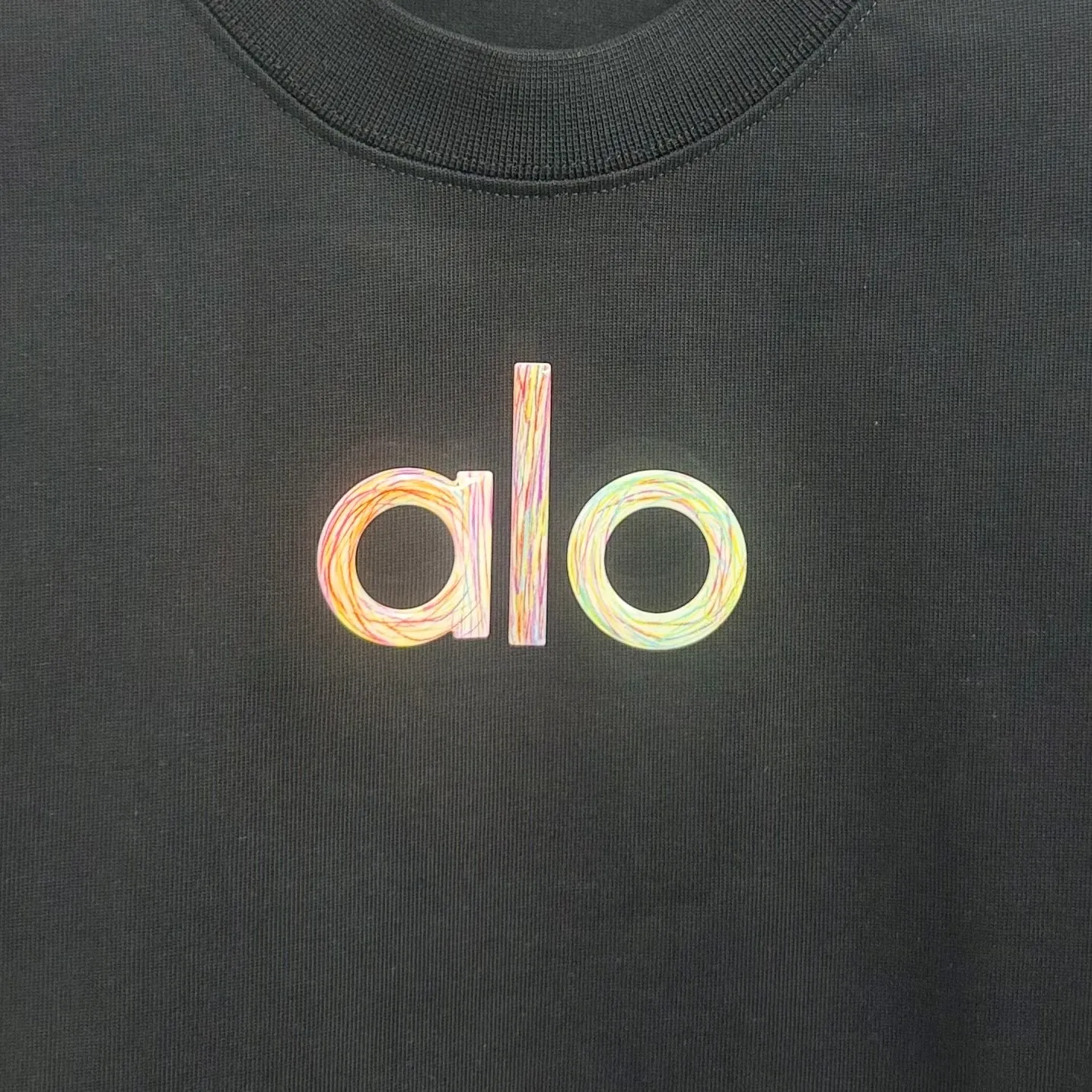 "𝙉𝙚𝙬⚜️alo" 2026* Autumn and Winter New Arrival Long Sleeve Cotton Three-dimensional Print, Patch Badge Men and Women Same Style Size: S M L XL XXL Color: White Black Coffee Brown Gray Apricot