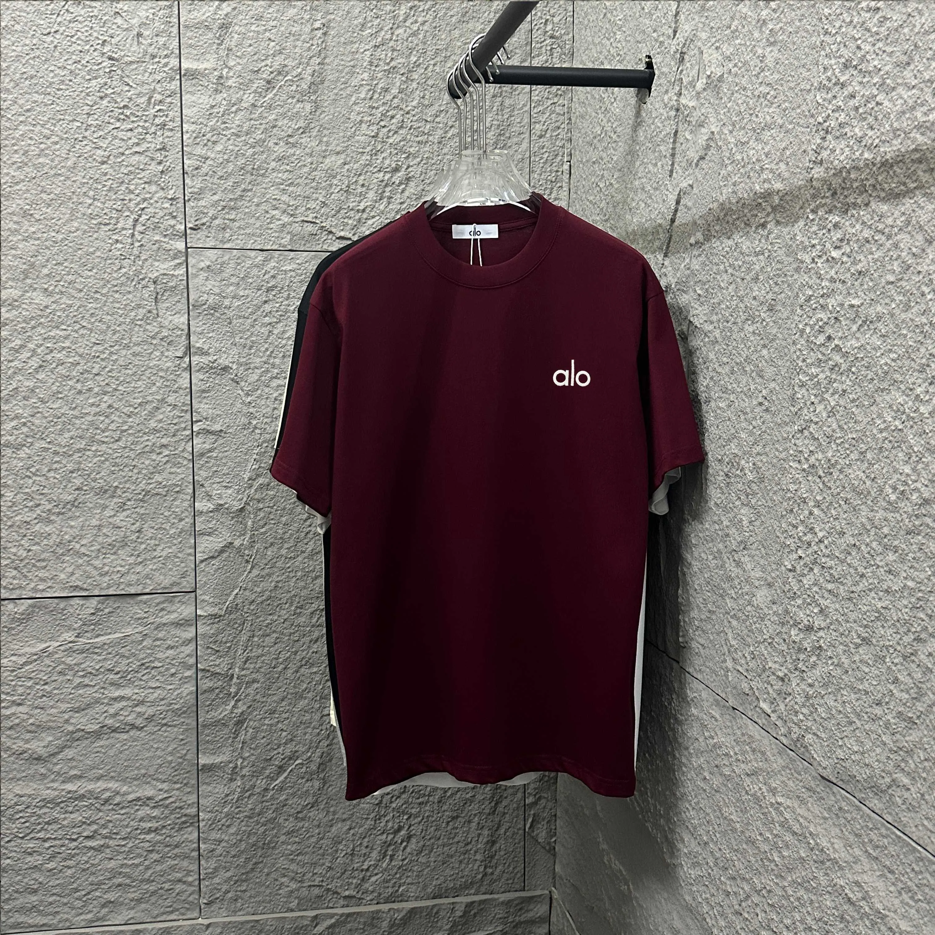 Alo*2025 Classic alo logo T Same Style ：Black White Gray Size： S （90-130 ） M （120-150 ） L （140-165 ） XL （160-180 ） XXL （180 ）