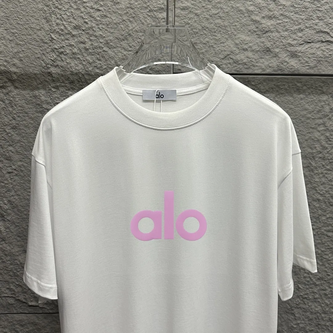 Alo*2025 Classic logo T Same Style ：Black White Size： S （90-130 ） M （120-150 ） L （140-165 ） XL （160-180 ） XXL （180 ）