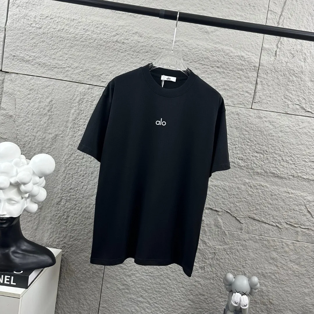 Alo*2026 New Arrival Classic logo T Same Style ：Black White Size： S （90-130 ） M （120-150 ） L （140-165 ） XL （160-180 ） XXL （180 ）