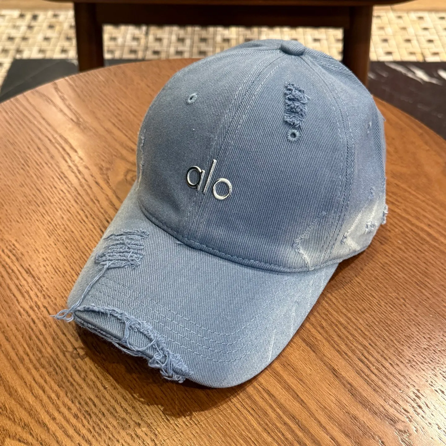 alo frayed baseball cap