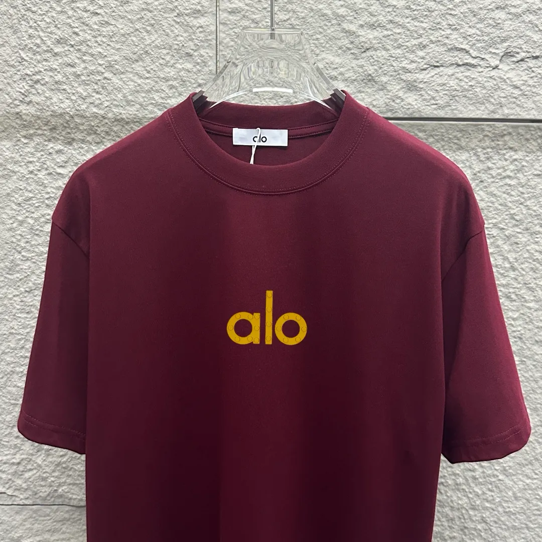Alo*2025 Classic logo T Same Style ：Black White Size： S （90-130 ） M （120-150 ） L （140-165 ） XL （160-180 ） XXL （180 ）
