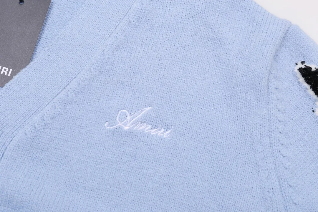 AMIRI New Arrival Logo 、 V ：Blue Black Sizes：S M L XL XXL