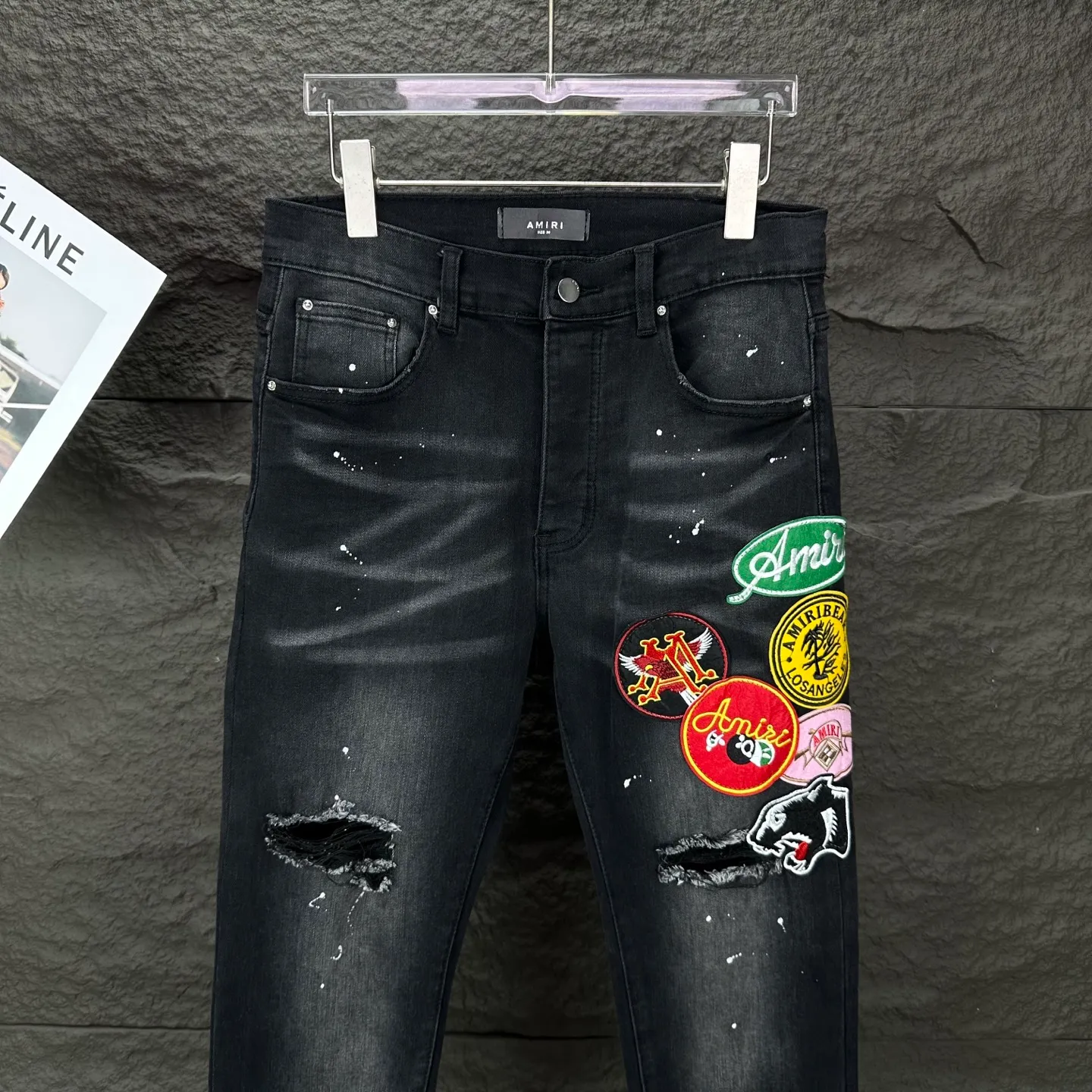 AMIRI 2026New Arrival Quality ， ， ， ， ， ！ 、 、 ！ ， ， ！！！ ：Black、Blue Size：28、30、32、34、36（ Size）