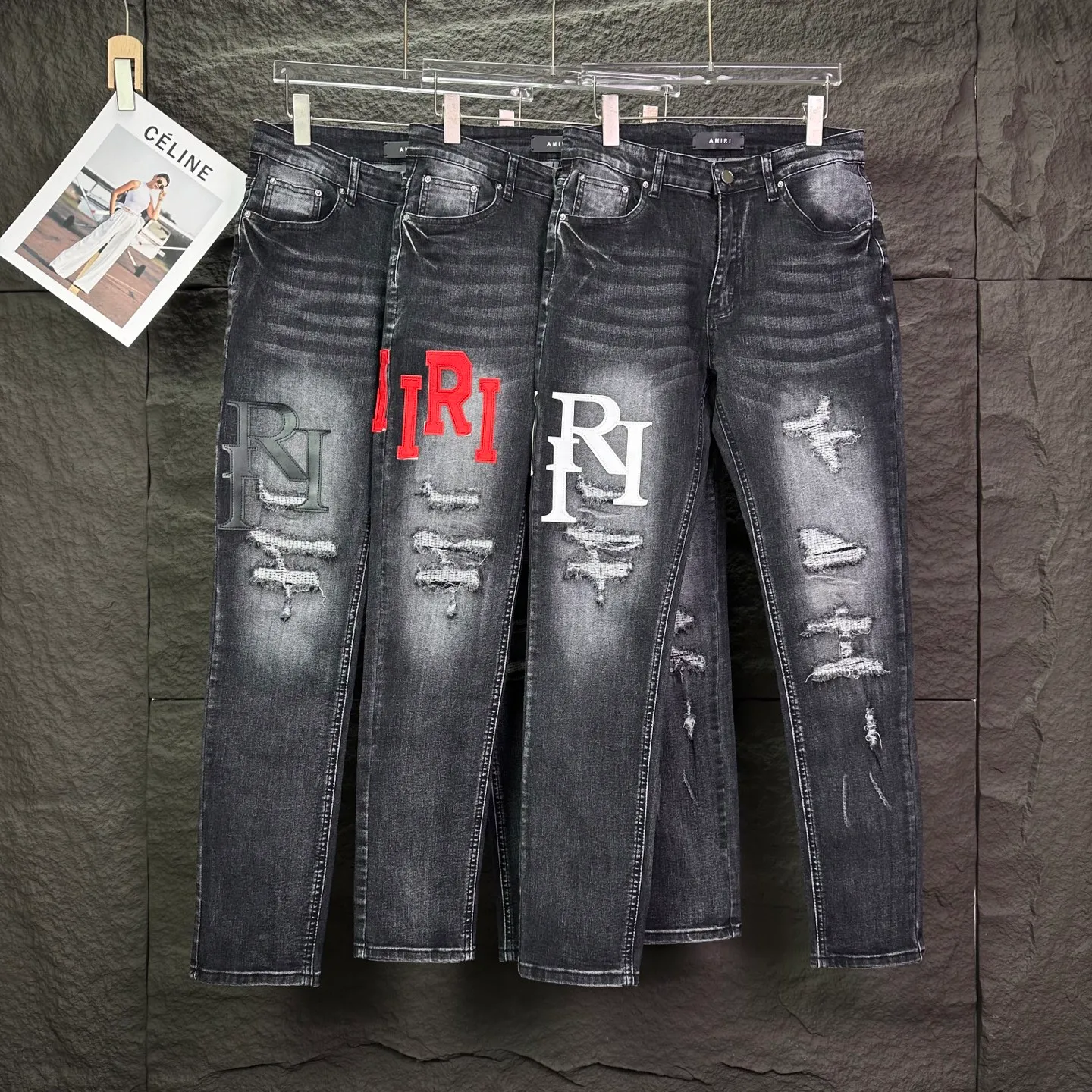 Amiri 2025New Arrival Quality ， ， ， ， ， ！ ， ， ！！！ ： Size：28、30、32、34（ Size）