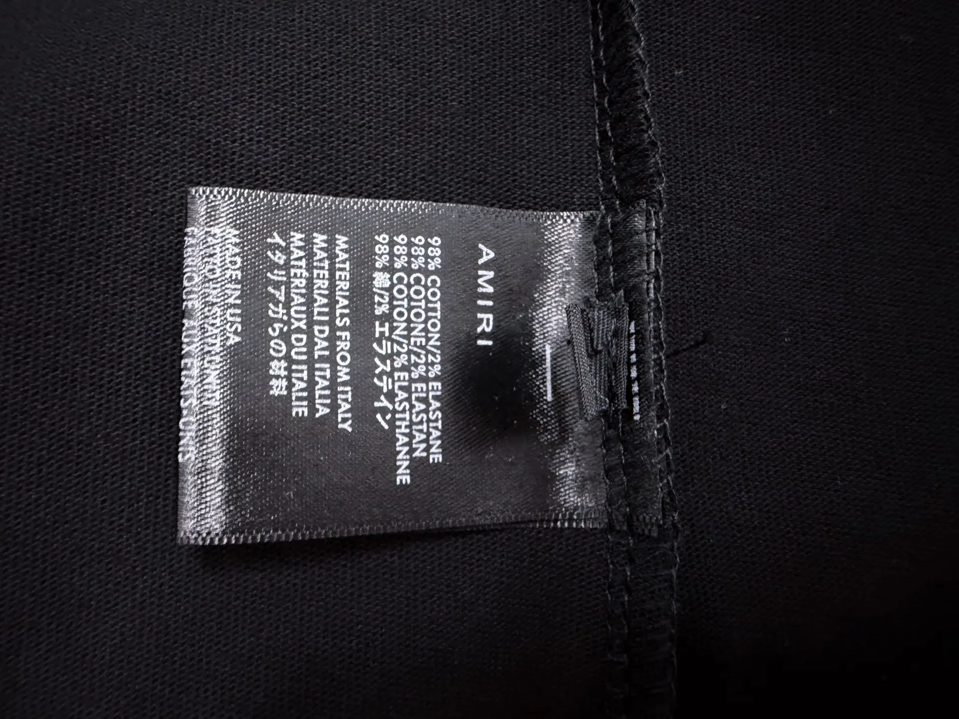 【AMIRI 】 26ss Logo Versatile ：Black White Size：S-XL