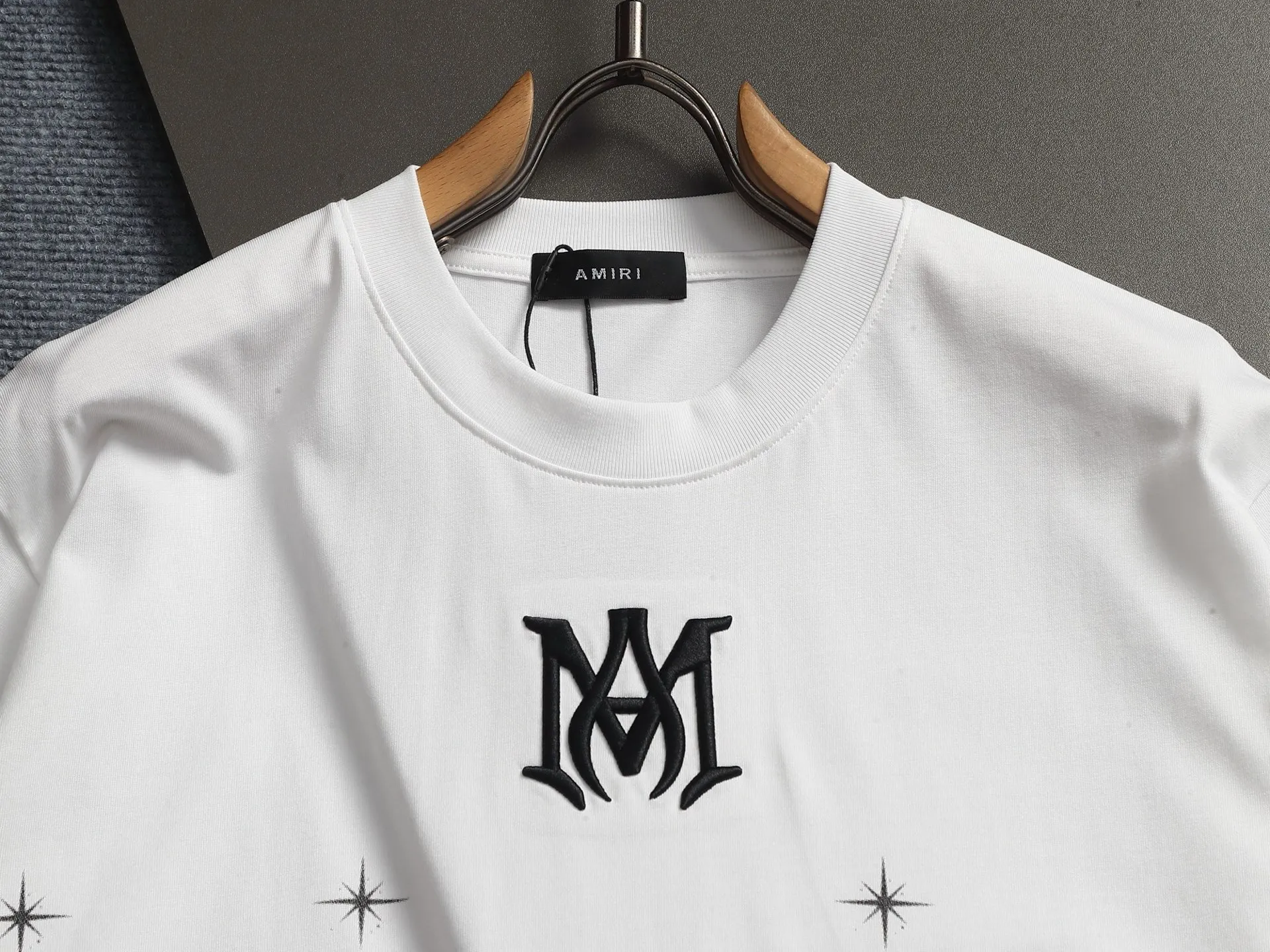 AMIRI Logo ， Same Style Versatile : Black White Khaki Size：S M L XL XXL