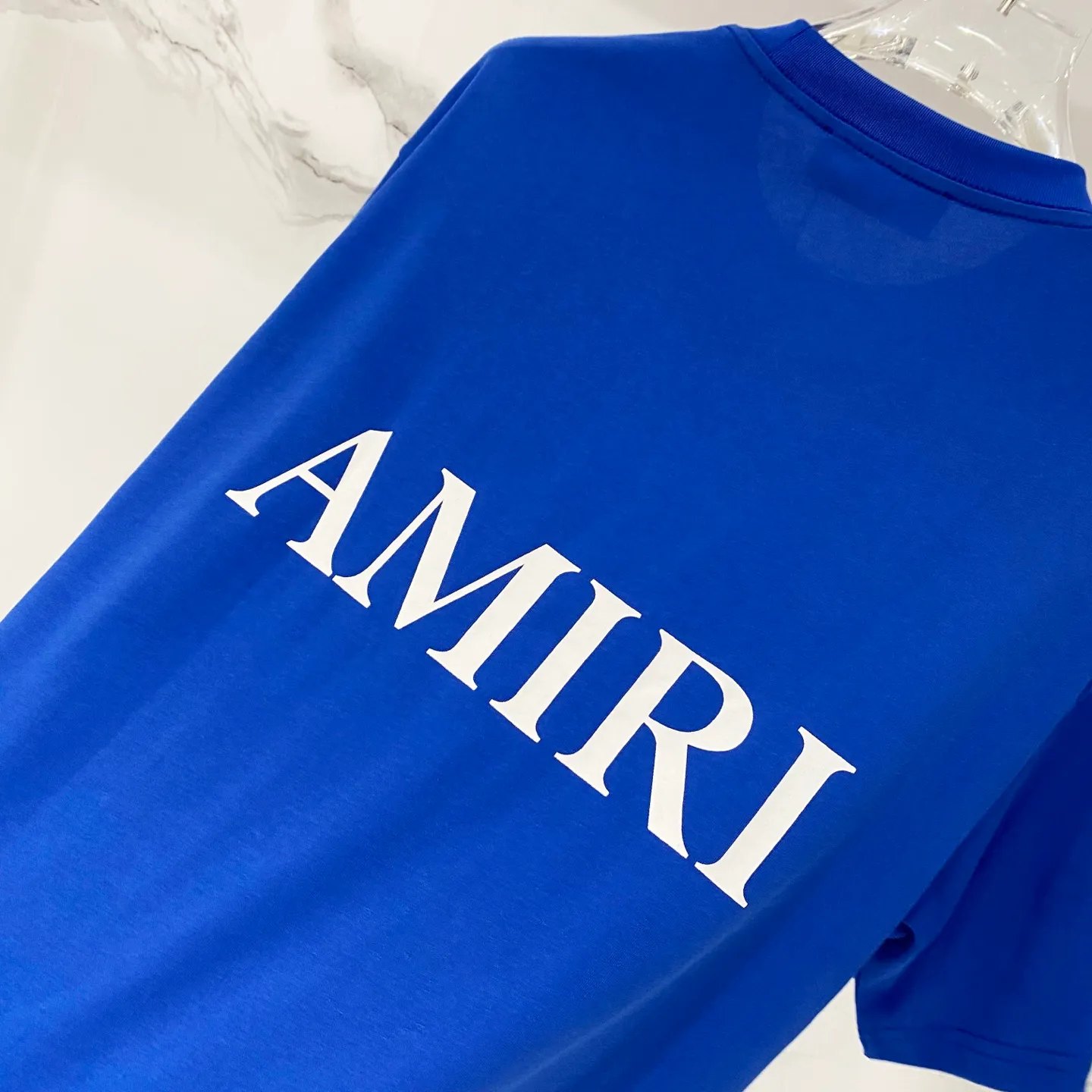 AMIRI/ - T 🪡 LOGO Quality 100 ％ Versatile Size:XS-L :Black.White.Blue.Gray