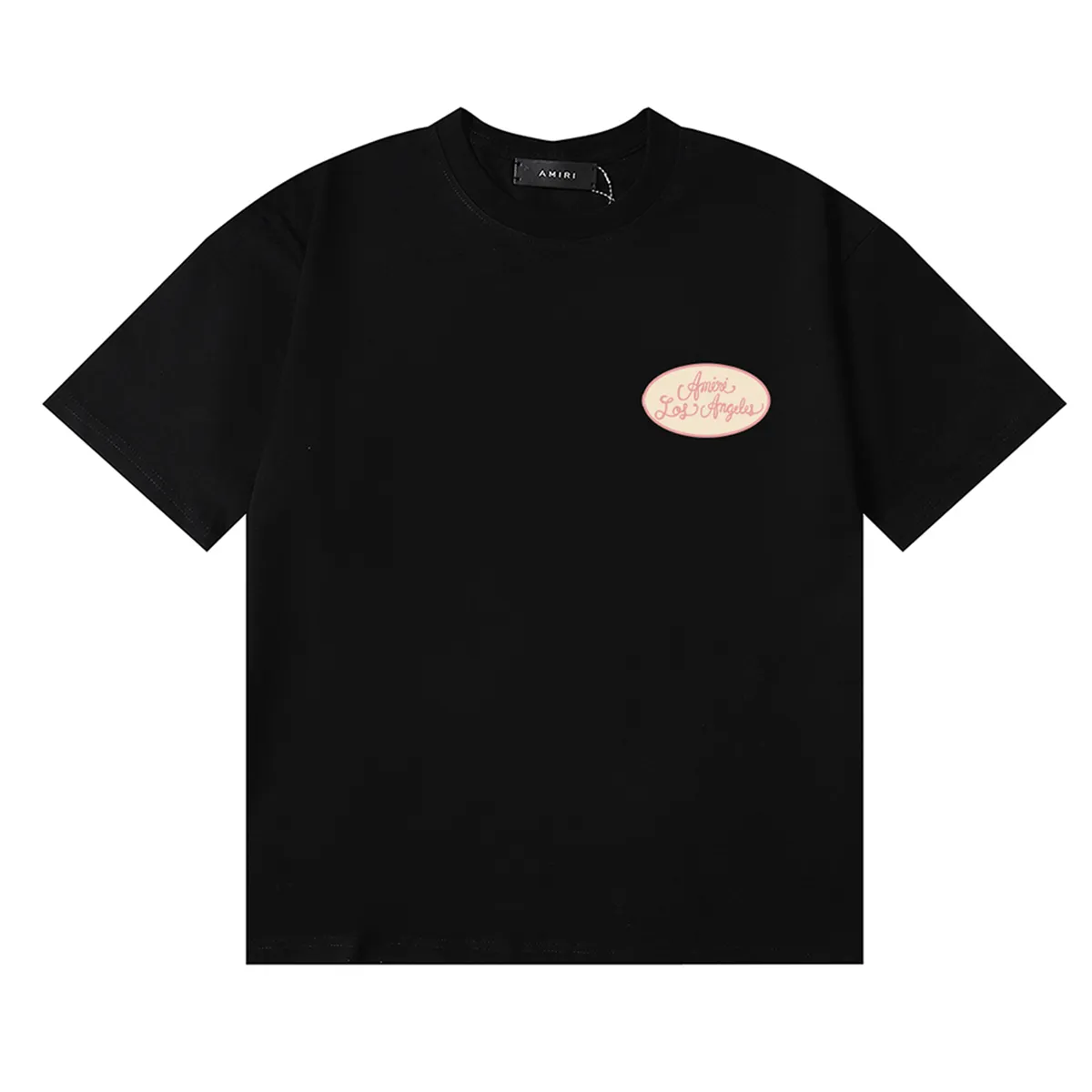 ， Amiri Station Patch T 60 ：Black，White； Size：S M L XL
