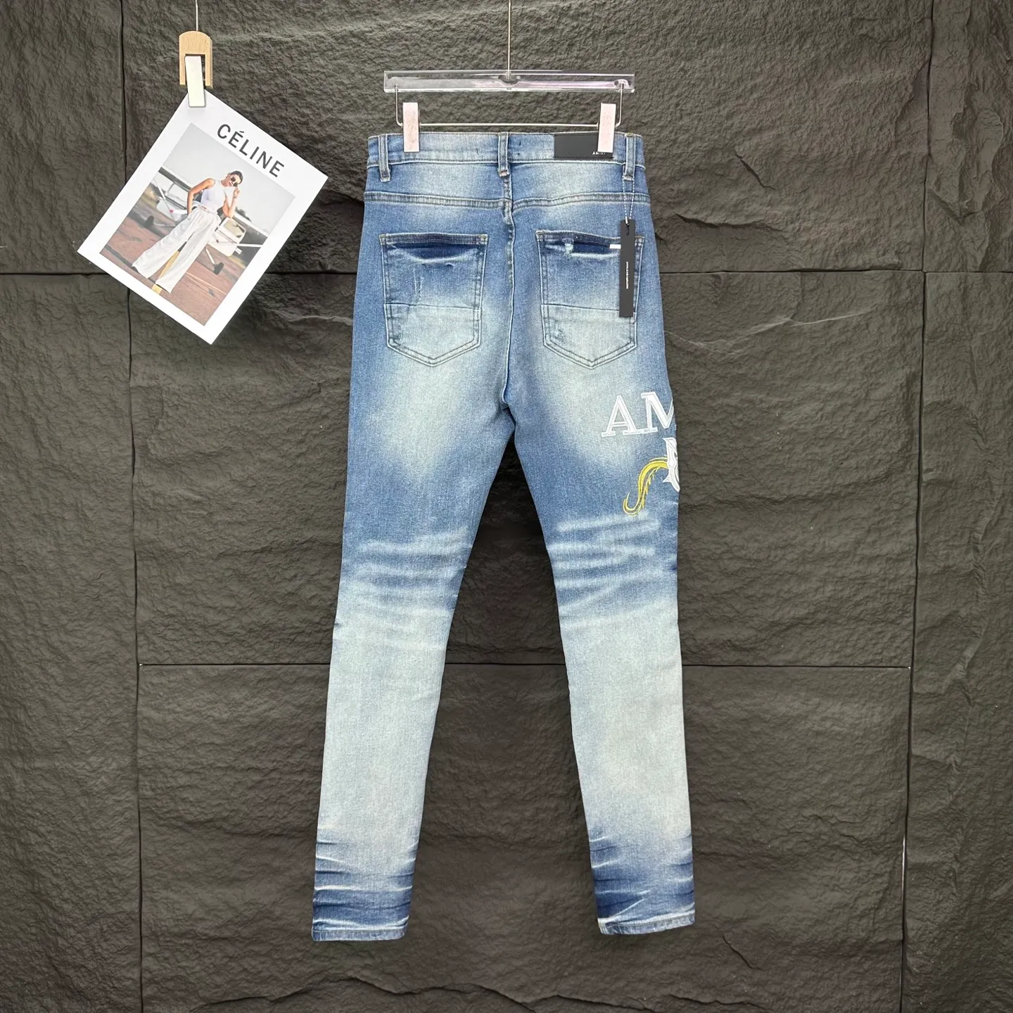 AMIRI 2025New Arrival Yellow Quality ， ， ， ， ， ！ ， ， ！！！ ：Light Blue Size：28、30、32、34、36（ Size）