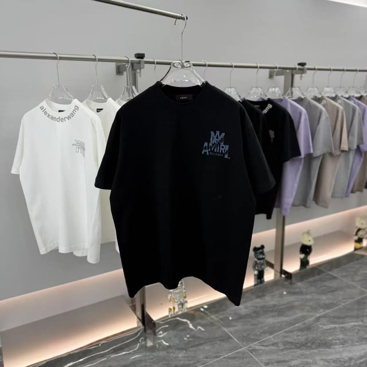 AMIRI 2025 New Arrival tee Same Style Size S M L XL XXL Black White