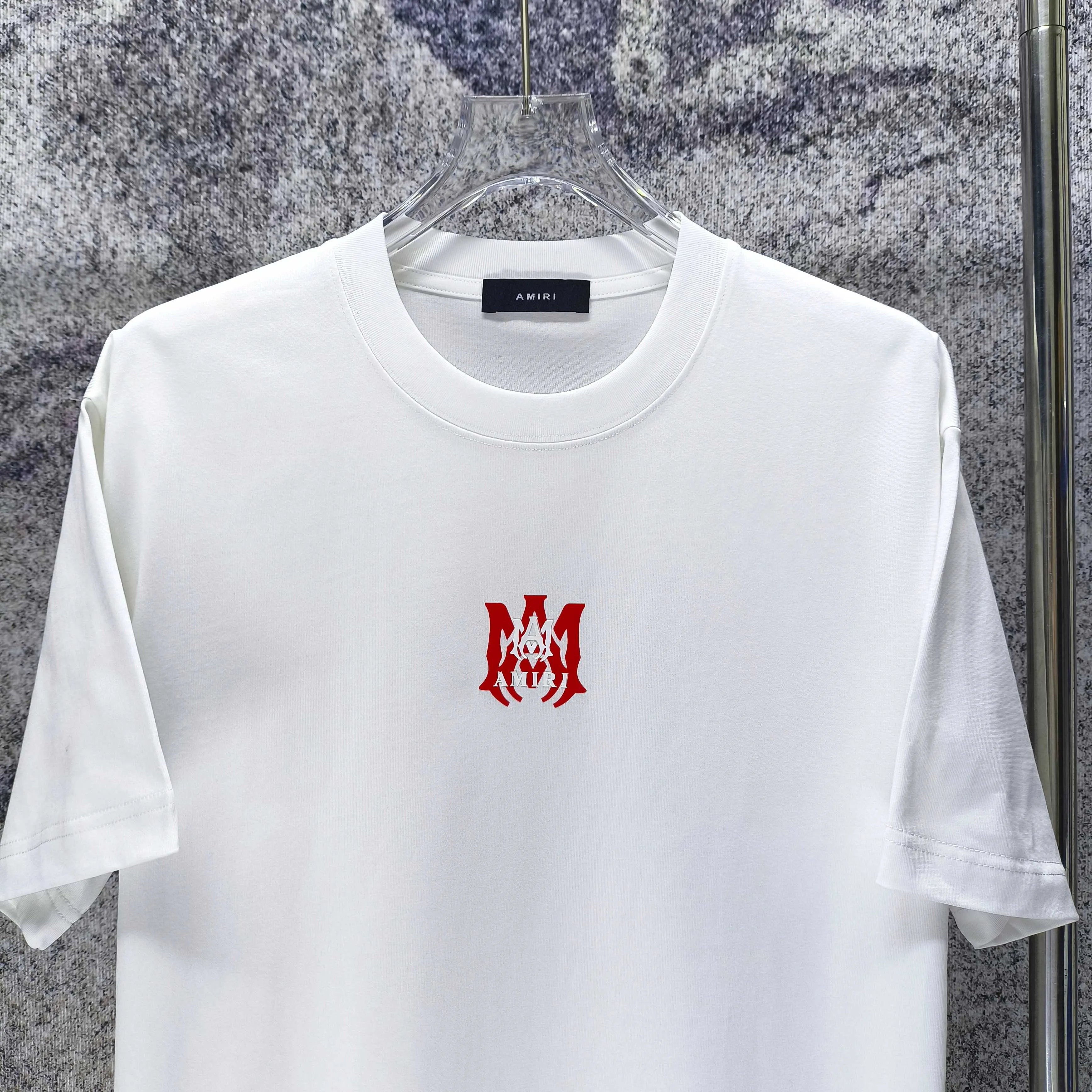 AMIRI 2026 New Arrival ➕ logo t Same Style Size S M L XL XXL Black White Navy Blue