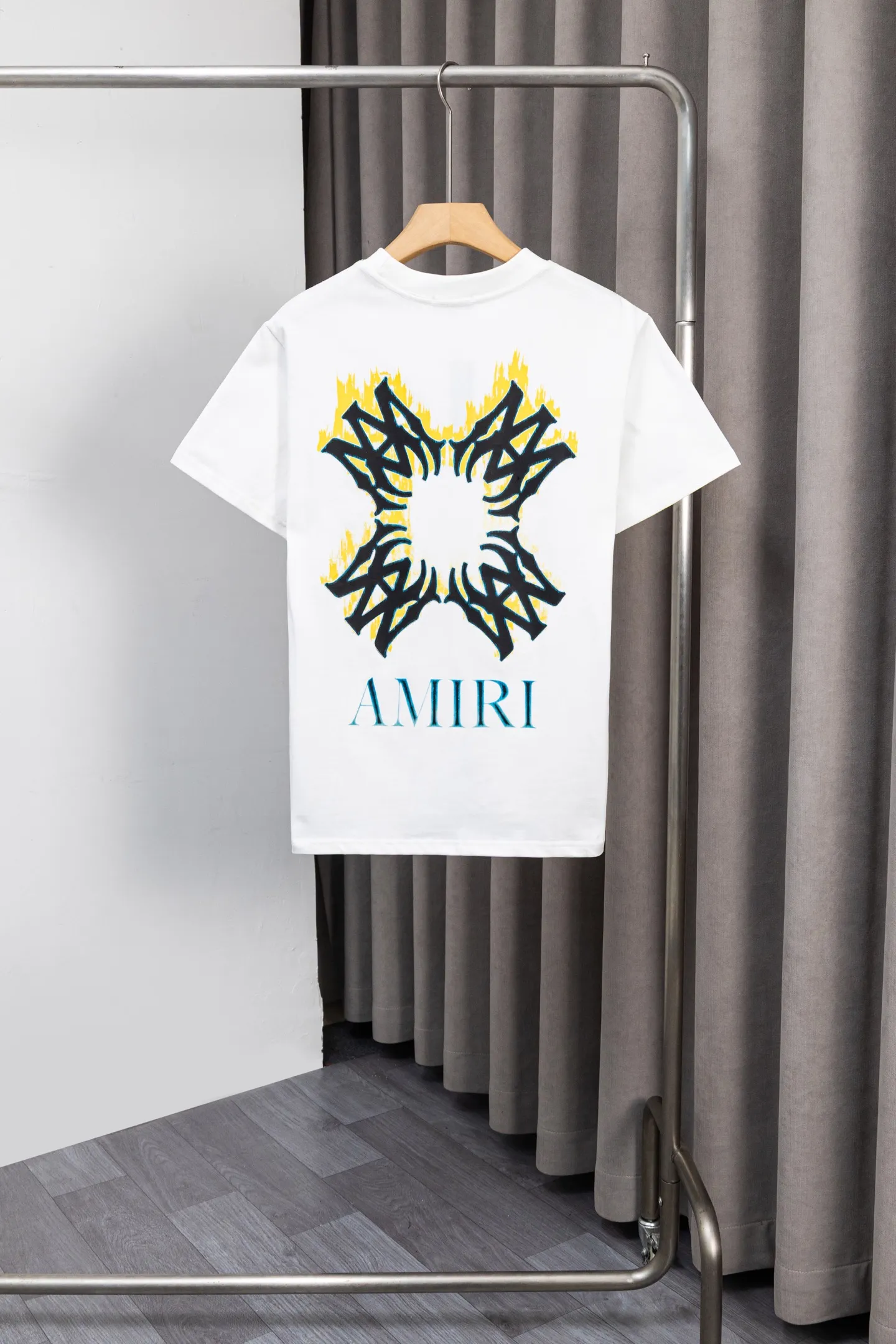 Y 031 《𝙉𝙚𝙬♈️AMIRI》 41ss New Arrival T ， + logo ， ， ， Versatile， Same Style。 : Black，White，Size:M～XXL