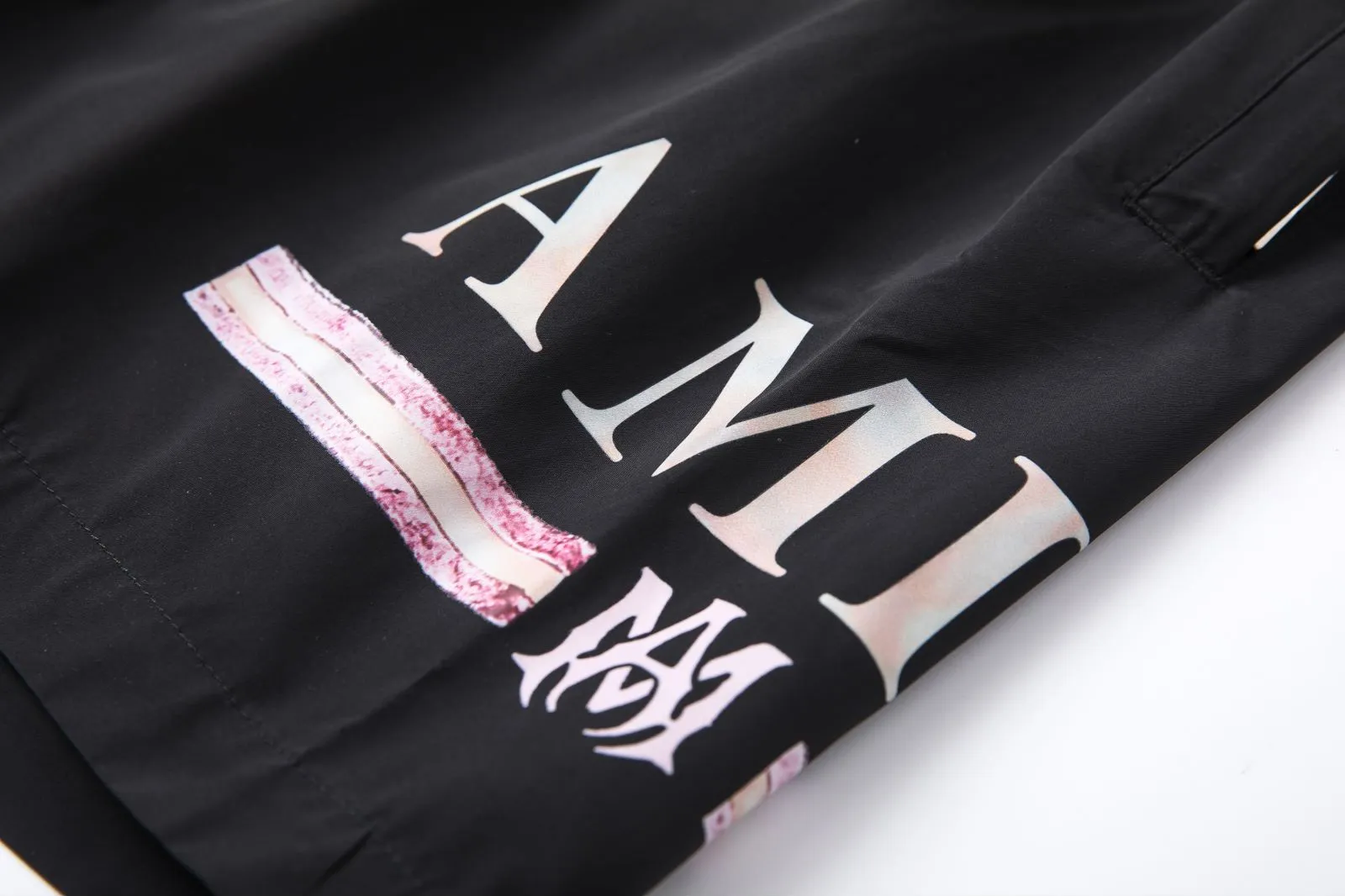 DK 013#,AMIRI LOGO,Size：S M L XL, ：Black