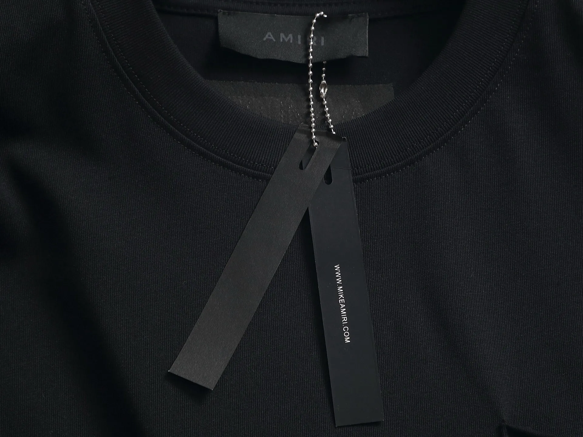 AMIRI g Logo ， Retro Same Style T Versatile : Black Gray Size：XS S M L