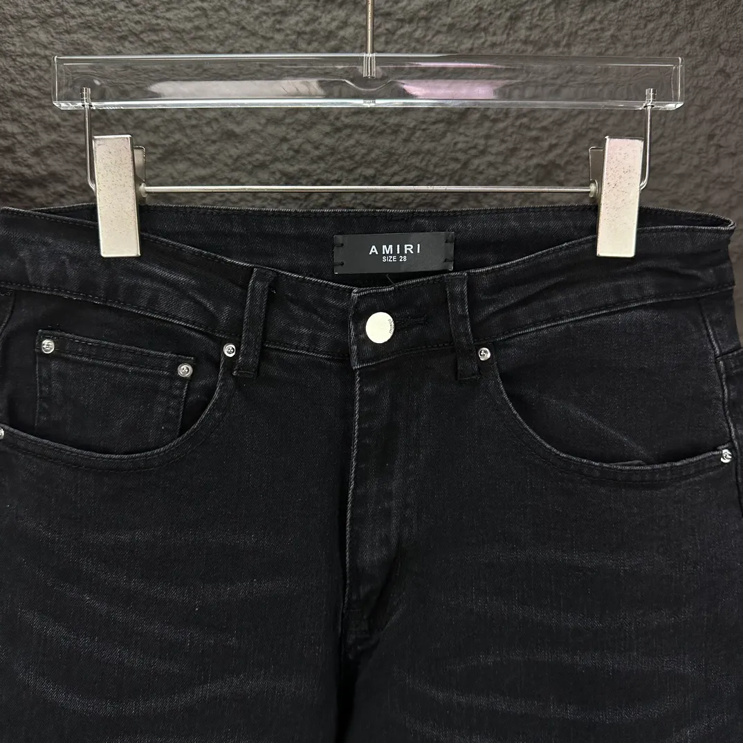 Amiri 2024New Arrival Quality ， ， ， ， ， ！ ， ， ！！！ ：Black Size：28、30、32、34