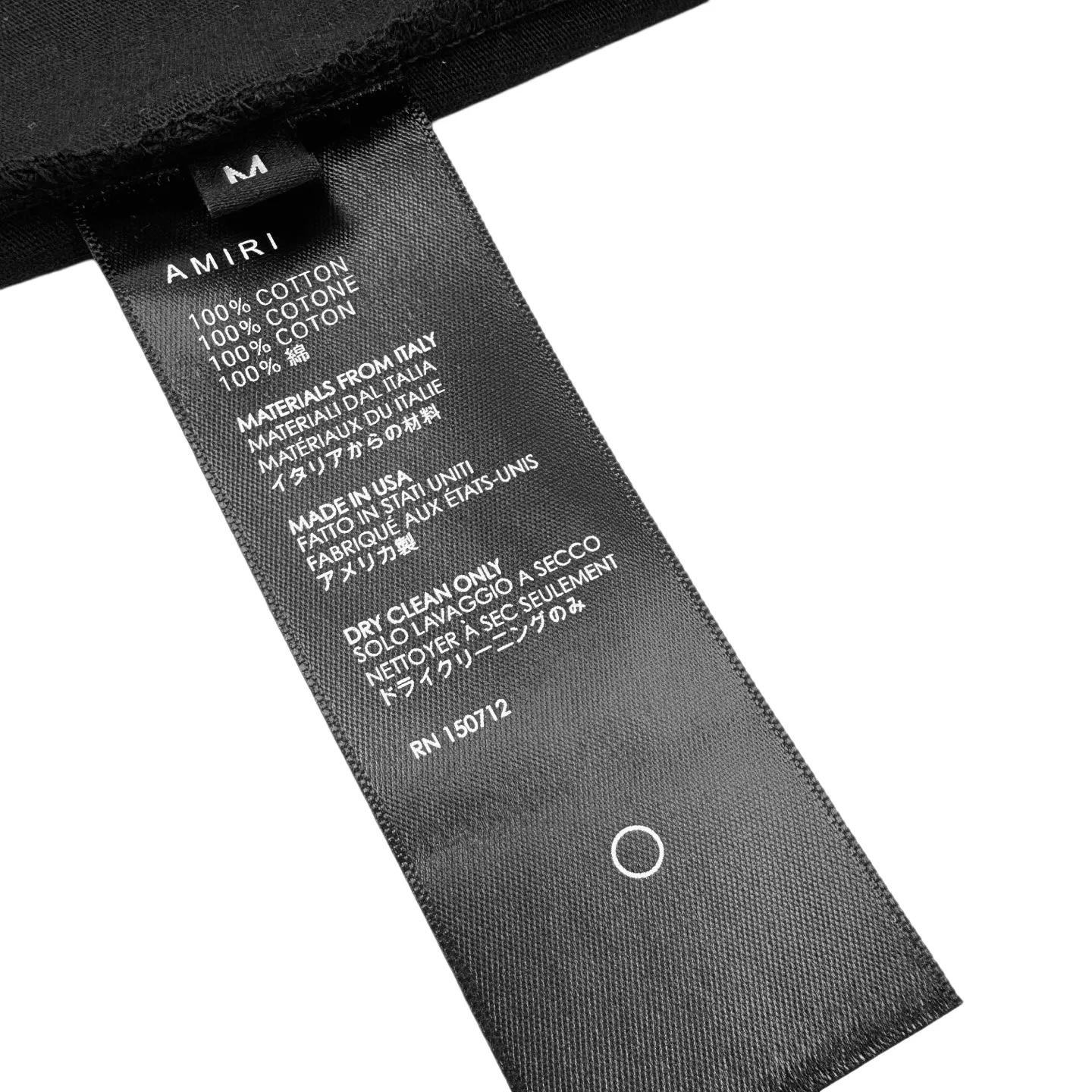 Amiri （Black） 4, ， AMIRI ， ， 。 Size:S-M-L-XL