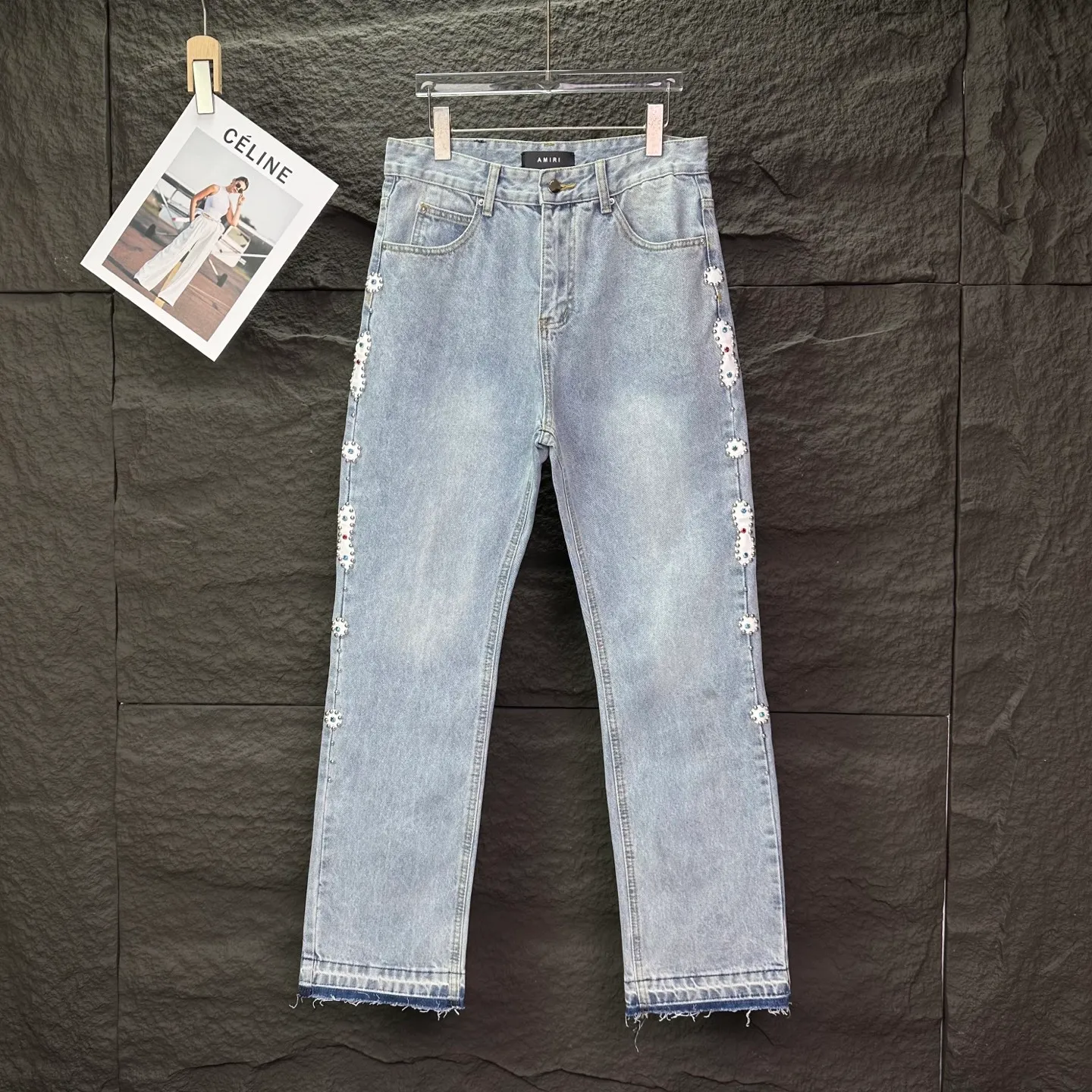 Amiri 2025New Arrival Light Blue Quality ， ， ， ， ， ！ ， ， ！！！ ：Light Blue Size：28、30、32、34（ Size）
