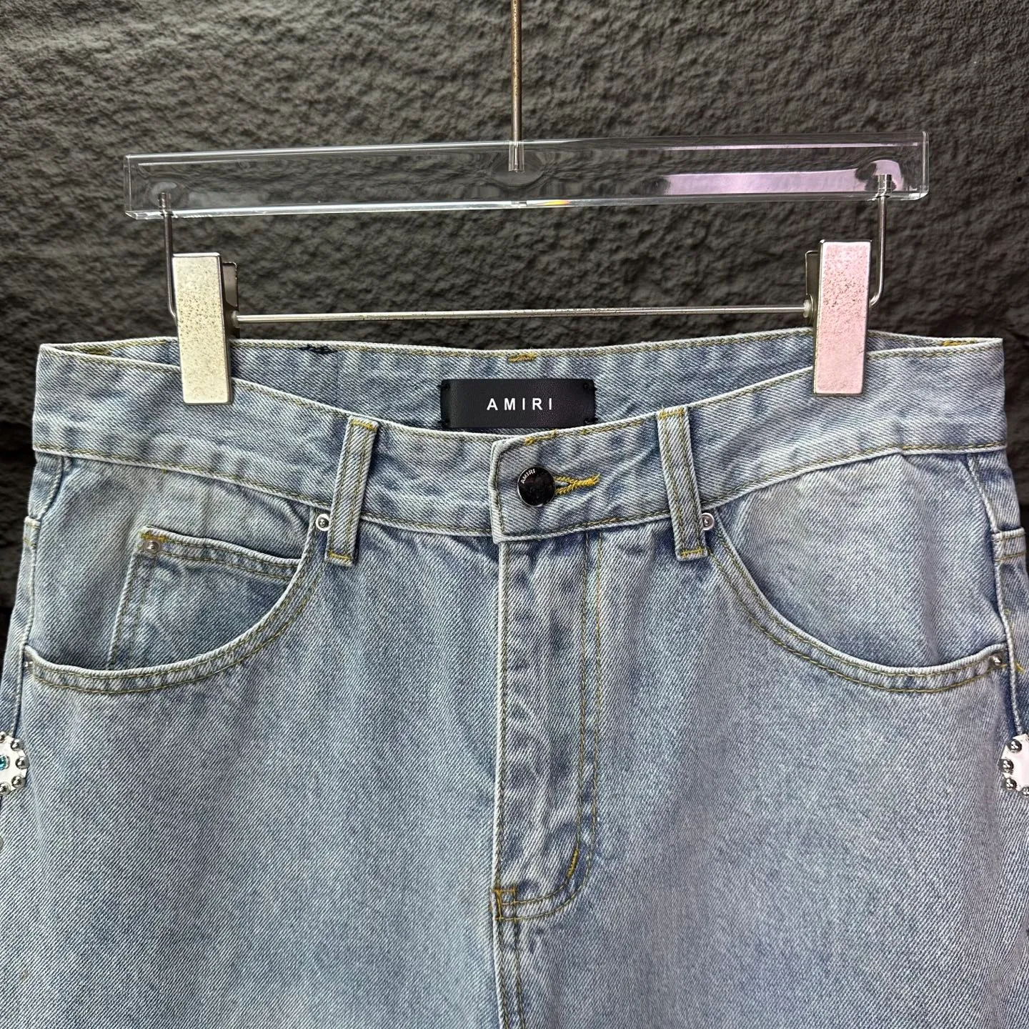 Amiri 2025New Arrival Light Blue Quality ， ， ， ， ， ！ ， ， ！！！ ：Light Blue Size：28、30、32、34（ Size）