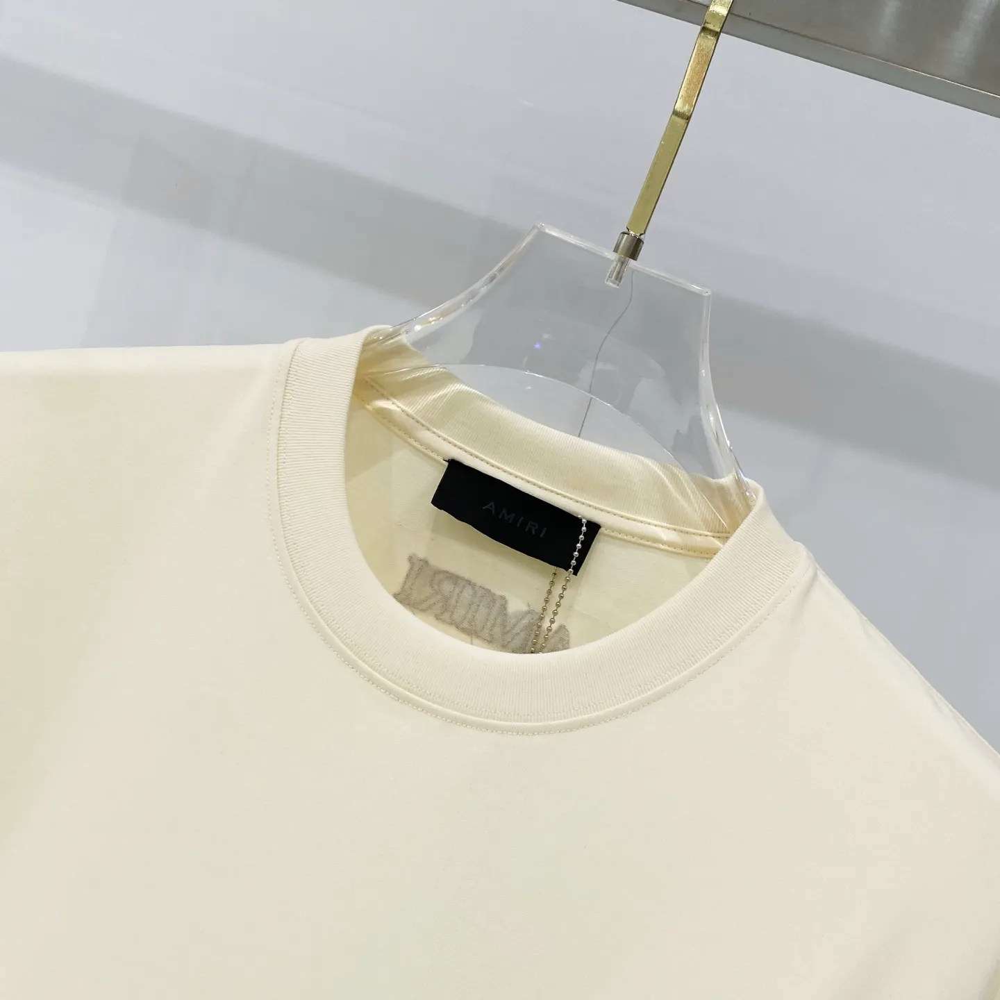 AMIRI/ - T LOGO Quality 100 ％ Versatile Size:XS-L :Black. .Gray.