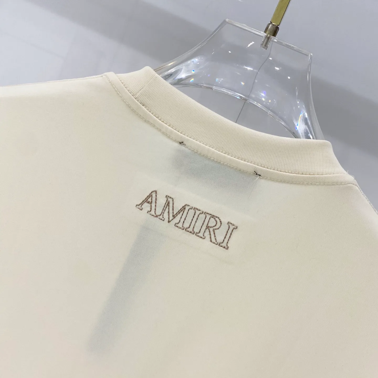 AMIRI/ - T LOGO Quality 100 ％ Versatile Size:XS-L :Black. .Gray.