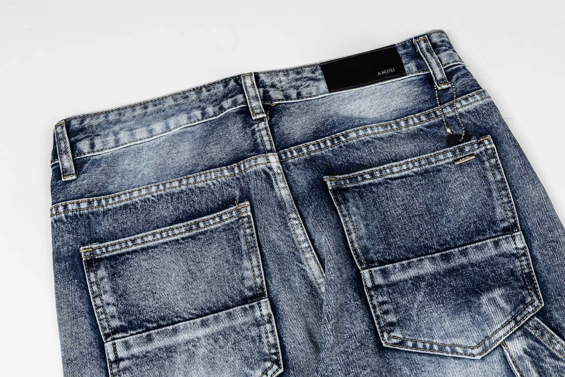 135 AMIRI Retro ， + ！ ， ， ， T 。 Quality ，Wear-Resistant Breathable， ， ！ ： # ：Black Blue Size：28 30 32 34 36
