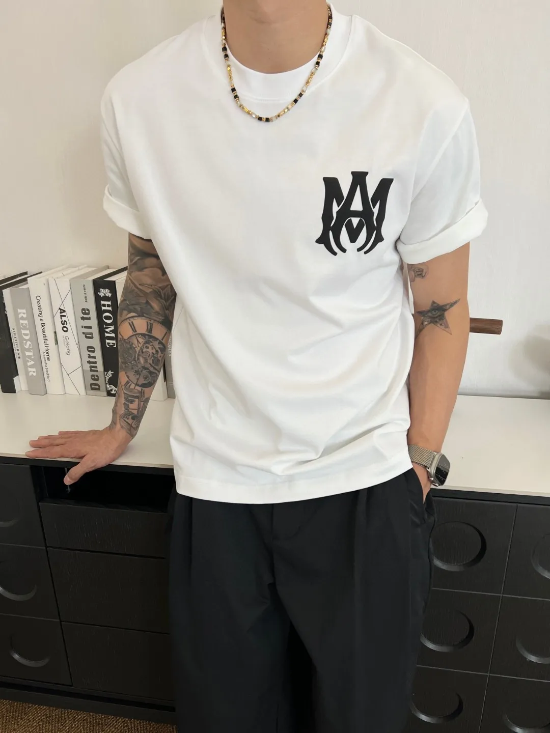 AMIRI 2026 New Arrival T ， logo 。 Breathable 。 ， ， Versatile 。 ： 、 ：100% Sizes：M-XXXL