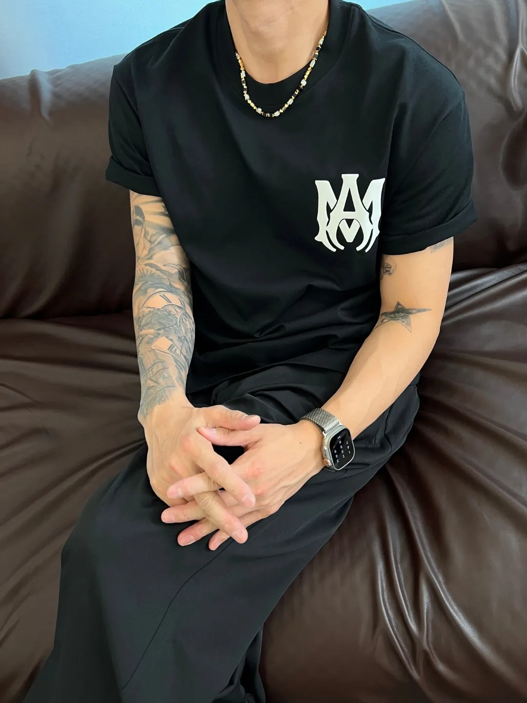 AMIRI 2026 New Arrival T ， logo 。 Breathable 。 ， ， Versatile 。 ： 、 ：100% Sizes：M-XXXL