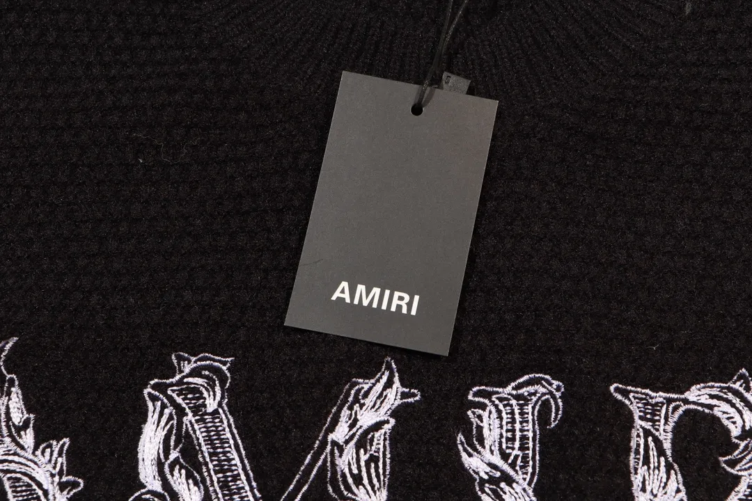 AMIRI 2024New Arrival ， Logo 1:1 : Black Sizes: S M L XL XXL