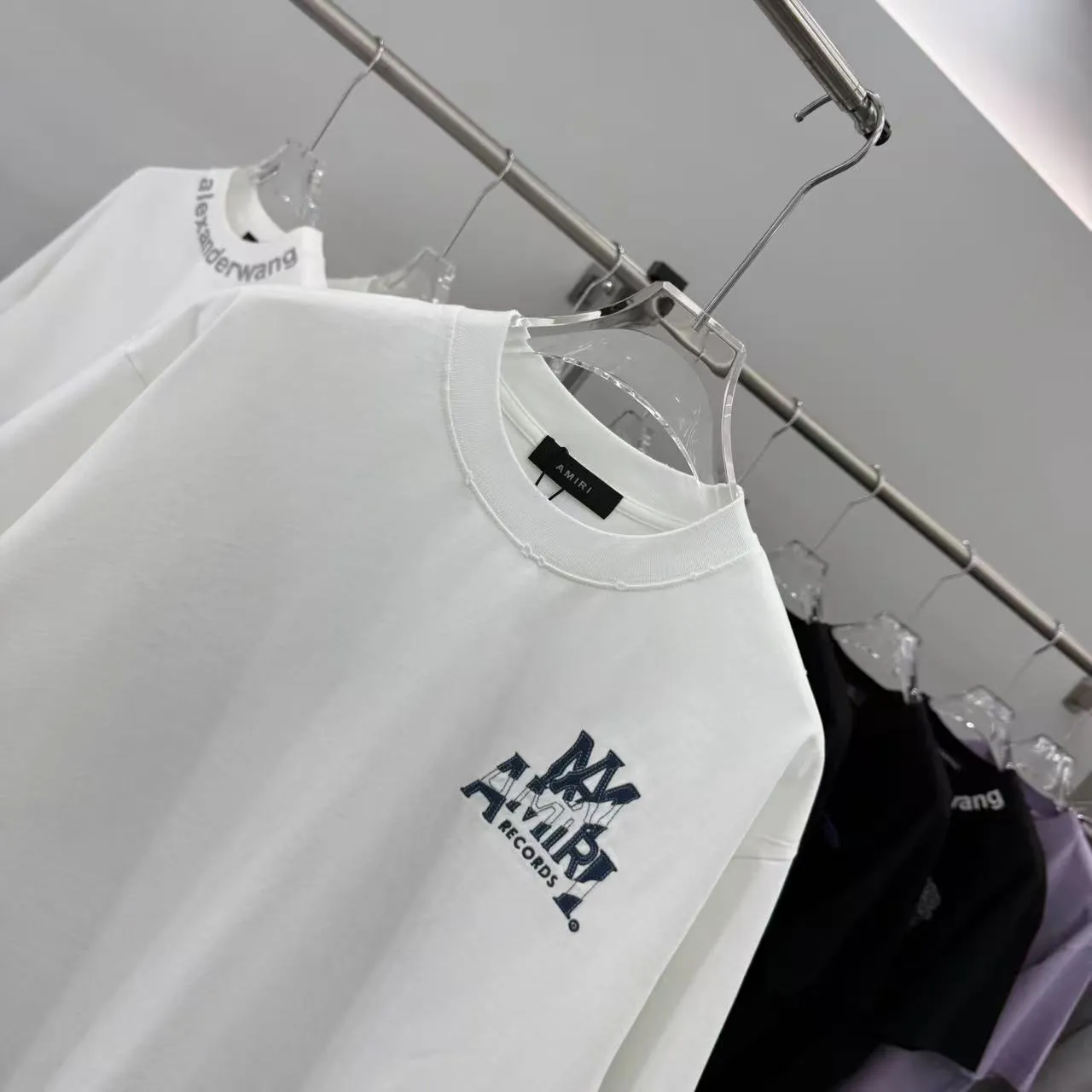 AMIRI 2025 New Arrival tee Same Style Size S M L XL XXL Black White