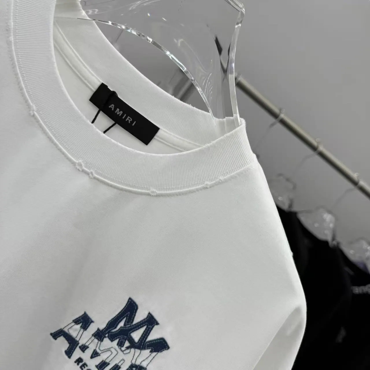 AMIRI 2025 New Arrival tee Same Style Size S M L XL XXL Black White