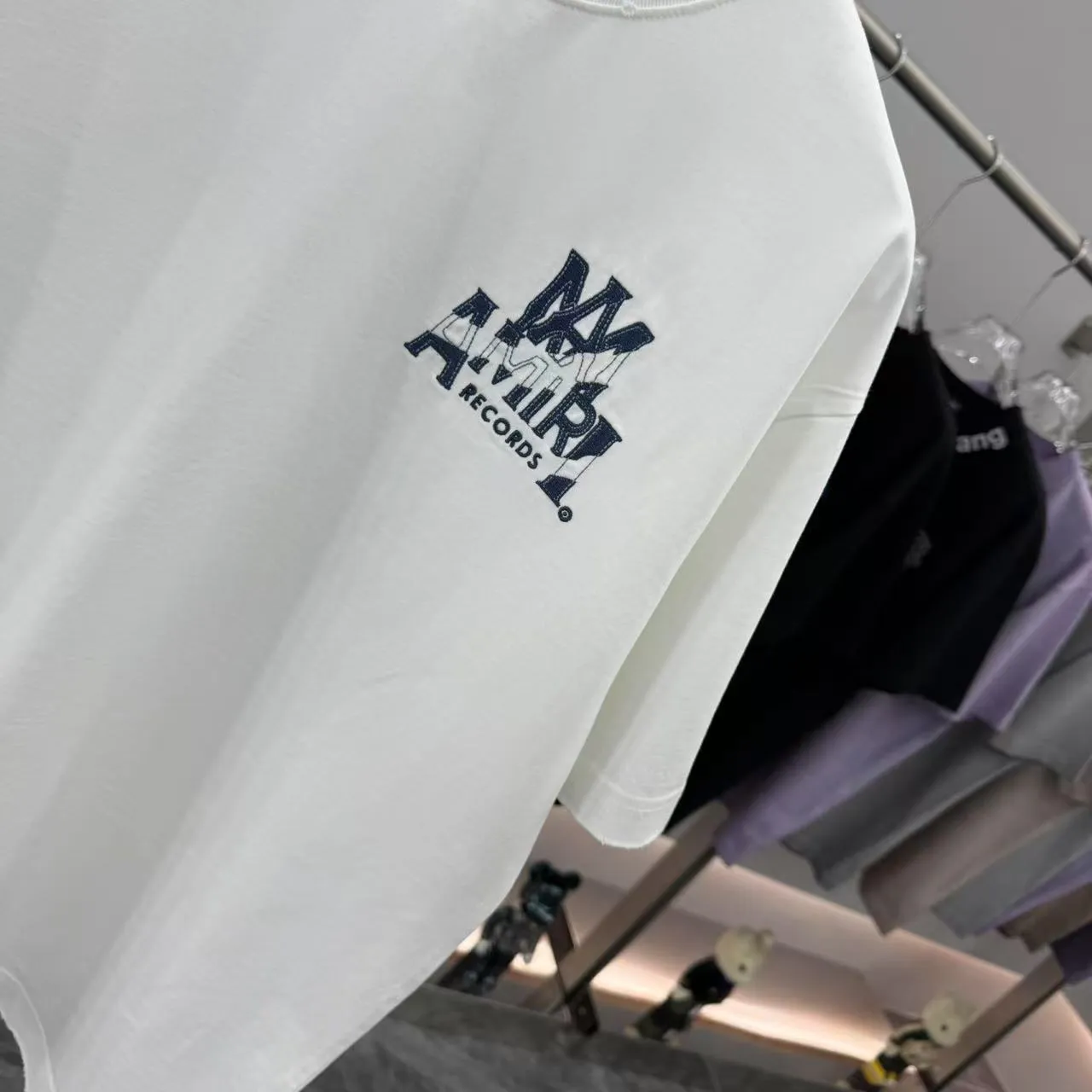AMIRI 2025 New Arrival tee Same Style Size S M L XL XXL Black White