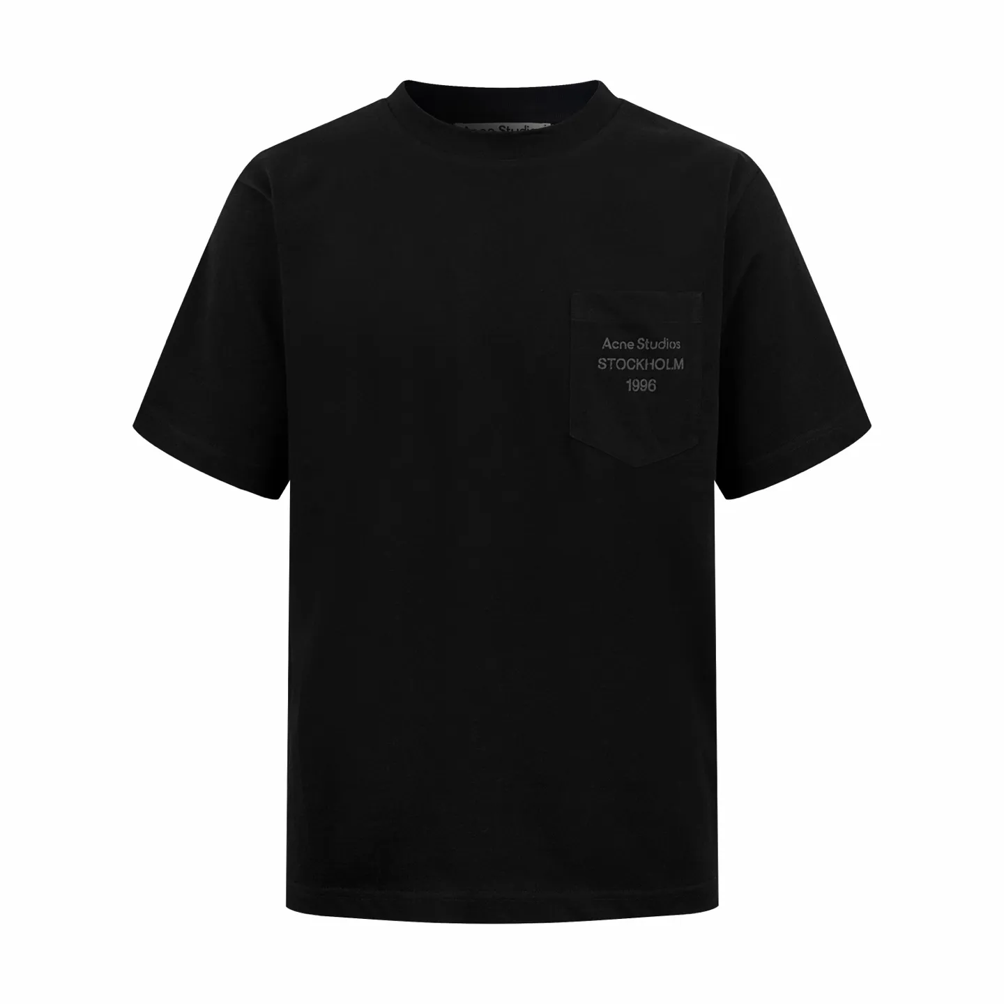 Acne Studios logo pocket short sleeves. Customized cloud-like smooth linen cotton. Soft and delicate, comfortable and next to skin. A touch of deep black interprets low-key luxury. The Acne Studios logo pattern is decorated on the chest pocket to increase brand recognition. The symbolic design of the pocket is a canvas. It has effortless elegance. Use simplicity to control complexity. Quality wins quantity to show your taste. Process 1: Use glue printing. Use glue liquid paint to print the pattern on the fabric. Bake the fabric to fix the printed pattern. Technique 2: The fabrics are washed. Better feel and texture, not easy to deform, not easy to shrink, not easy to fade, maintain long-term beauty, accessories: customized 1:1 Acne trademark version: loose version Size: XS S M L