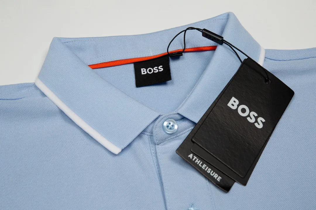 Boss/ ，2024New Arrival New Arrival Polo ！ ， polo ，Classic ， Versatile ， ， ！， ， Breathable， ， ， ， ， Premium ！ :Light Blue Sizes:M-3XL