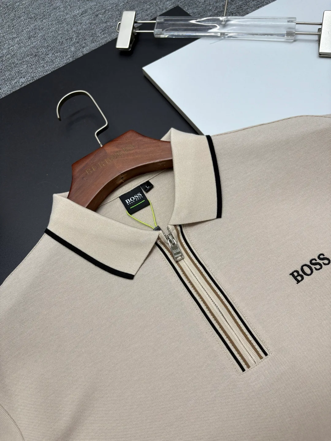 BOSS New Arrival Polo Same Style ， Factory New Arrival Versatile : Black White Blue Size：M-XXXL
