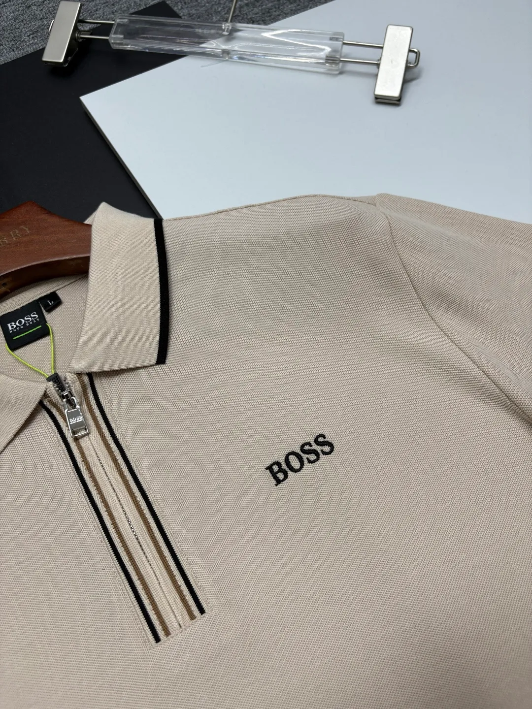 BOSS New Arrival Polo Same Style ， Factory New Arrival Versatile : Black White Blue Size：M-XXXL