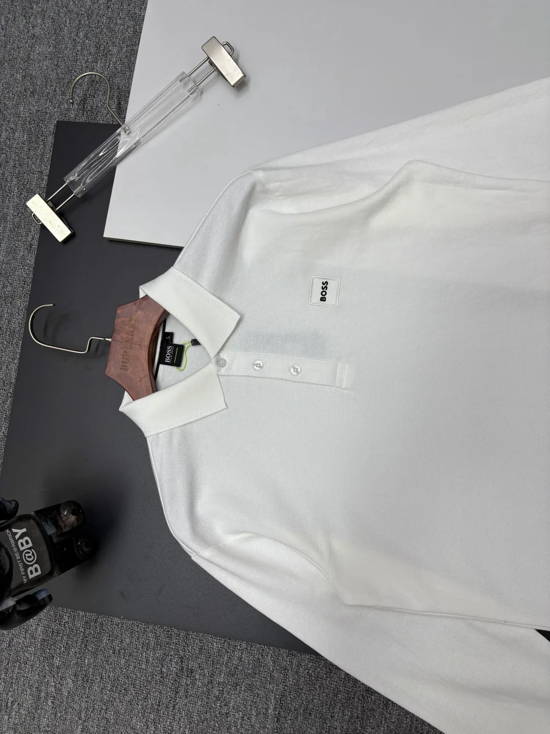 BOSS New Arrival Polo Same Style ， Factory New Arrival Versatile : Black White Blue Khaki Size：M-3XL