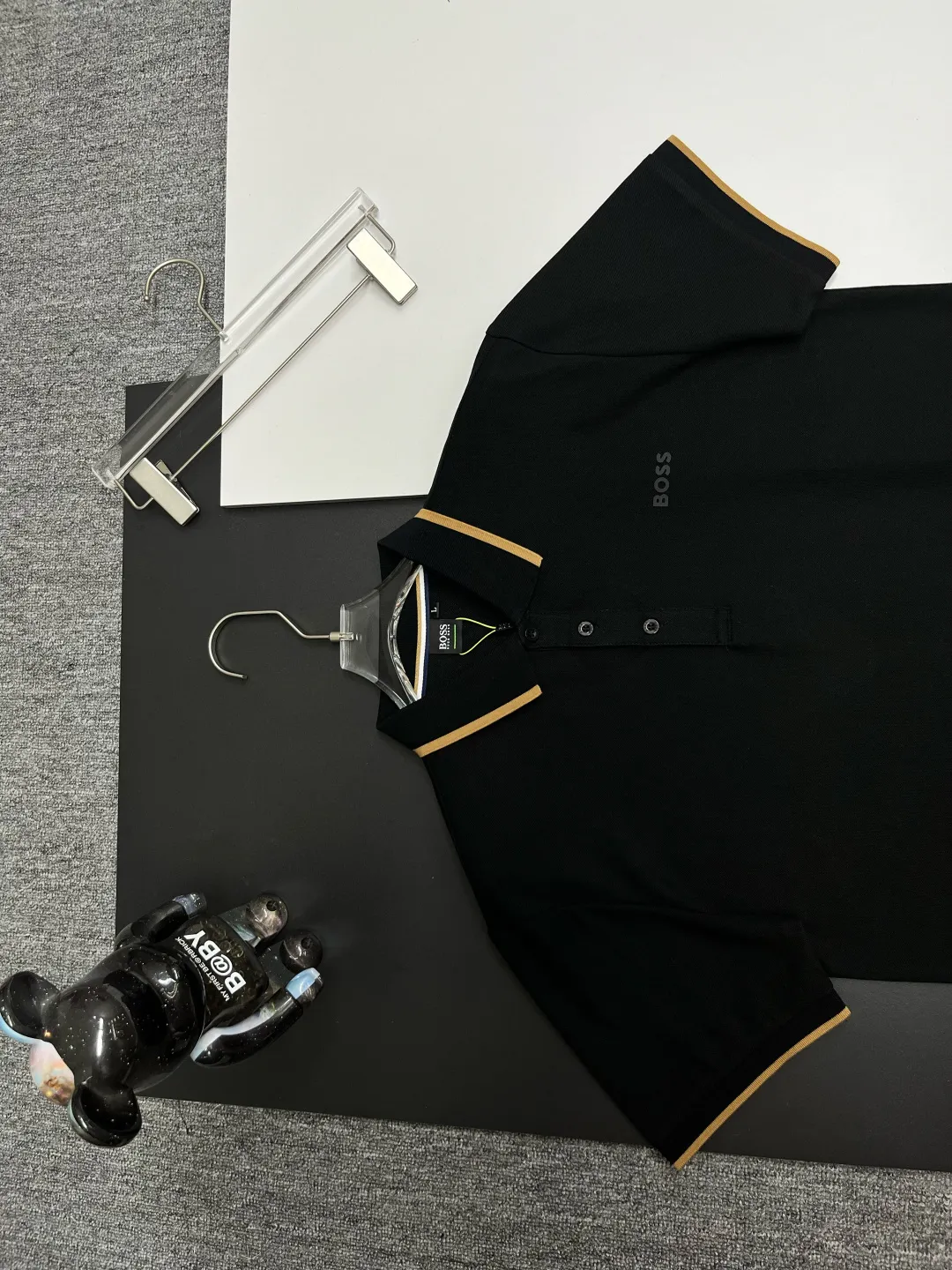 BOSS New Arrival Polo Same Style ， Factory New Arrival Versatile : Black White Royal Blue Size：M-XXXL
