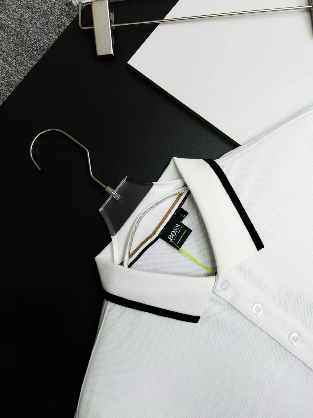 BOSS New Arrival Polo Same Style ， Factory New Arrival Versatile : Black White Royal Blue Size：M-XXXL