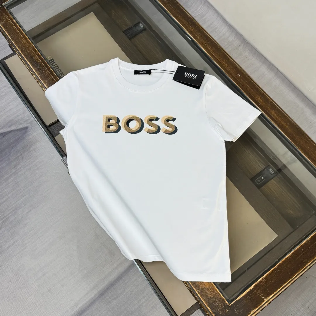 D🌟BOSS New Arrival Classic logo T ， ， 、 、 ， Versatile ！ ～～4⃣ 🉑 ：Black White Size: M L XL 2XL 3XL （ ）
