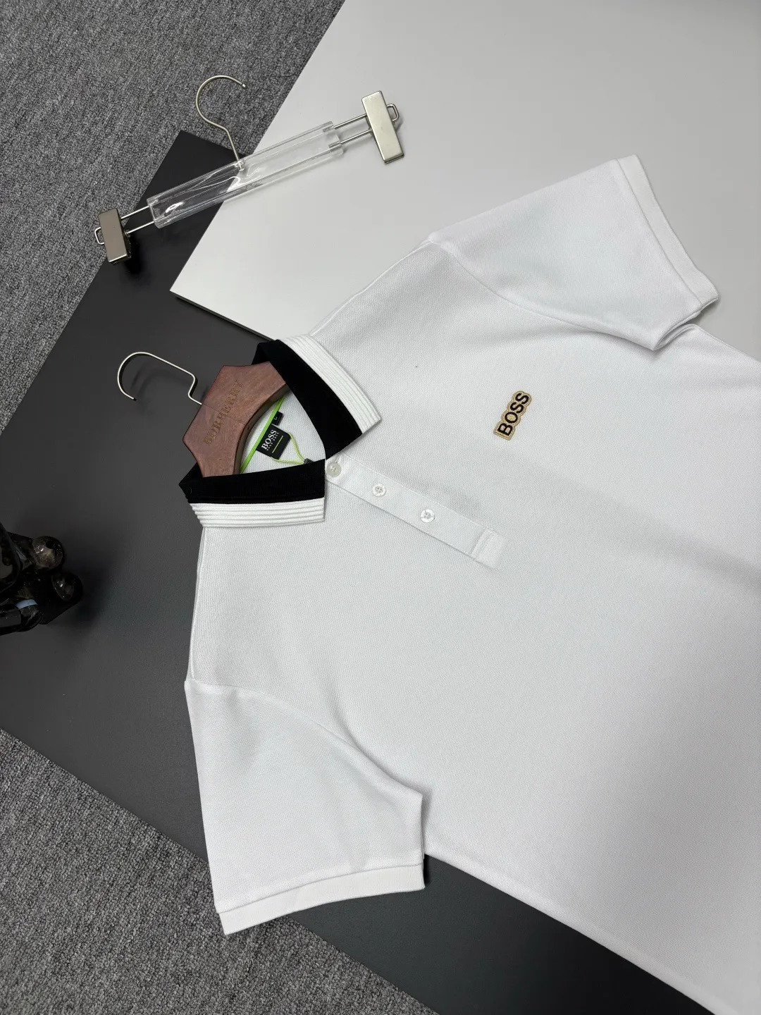 BOSS New Arrival Polo Same Style ， Factory New Arrival Versatile : Black White Khaki Size：M-XXXL