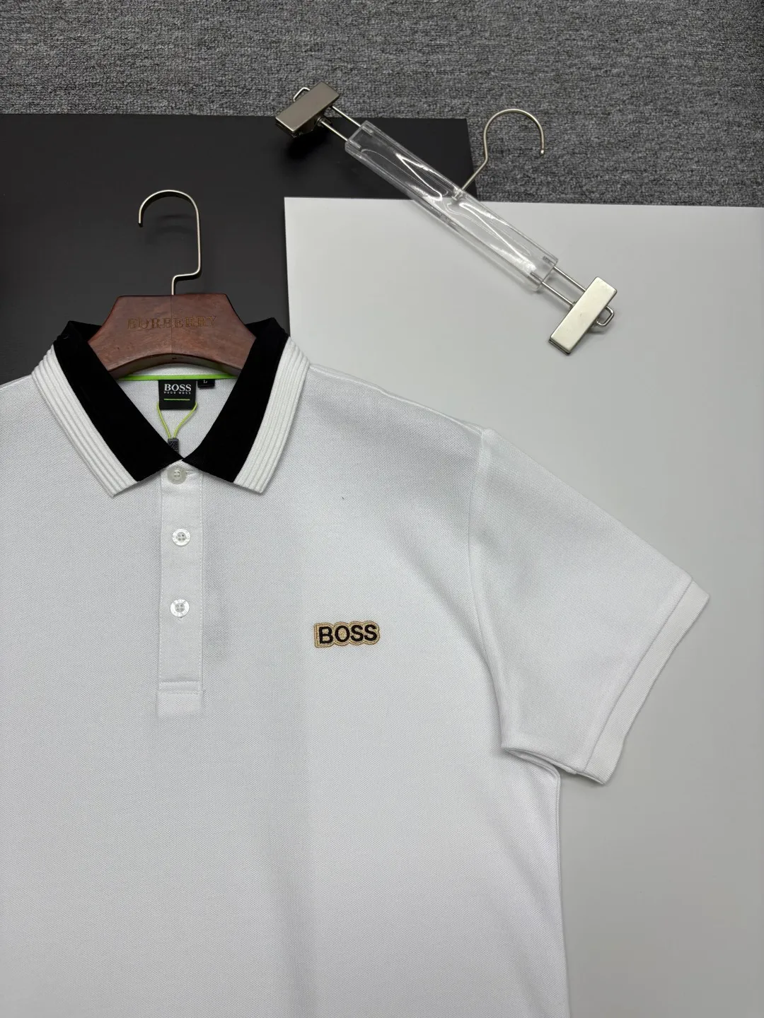 BOSS New Arrival Polo Same Style ， Factory New Arrival Versatile : Black White Khaki Size：M-XXXL