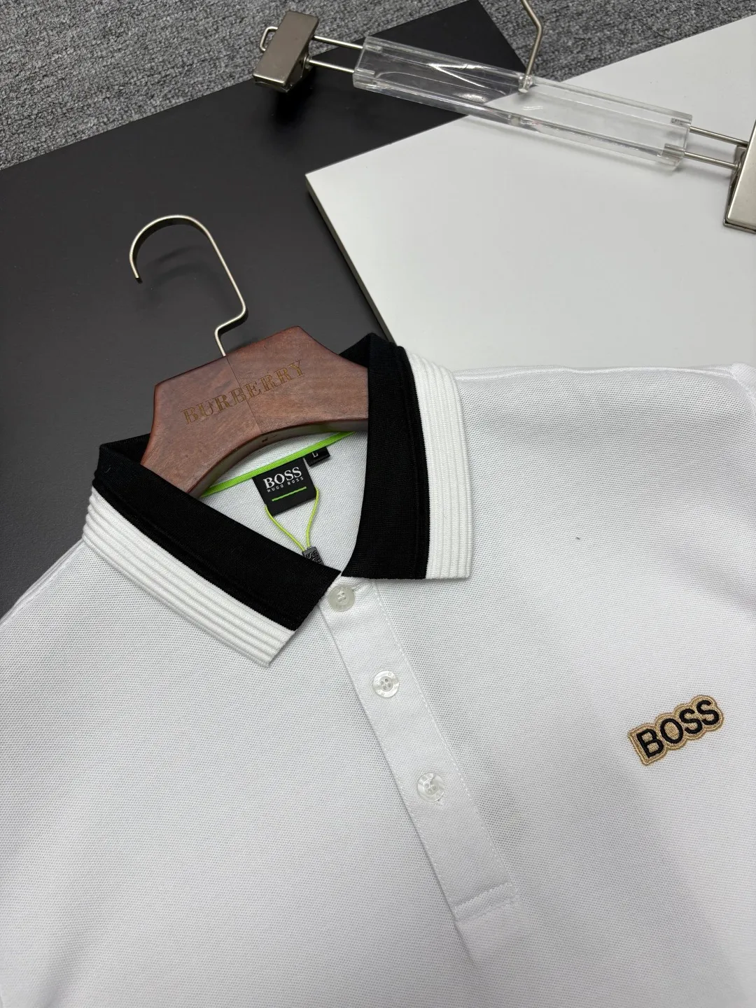BOSS New Arrival Polo Same Style ， Factory New Arrival Versatile : Black White Khaki Size：M-XXXL