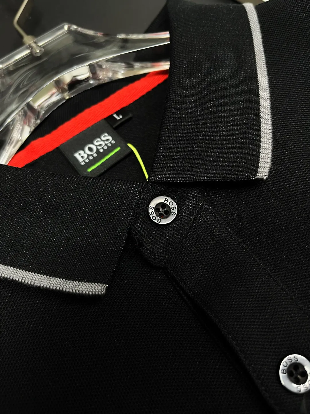 BOSS New Arrival Polo Same Style ， Factory New Arrival Versatile : Black White Blue Size：M-3XL