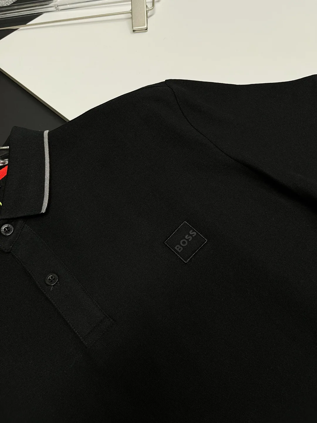 BOSS New Arrival Polo Same Style ， Factory New Arrival Versatile : Black White Blue Size：M-3XL