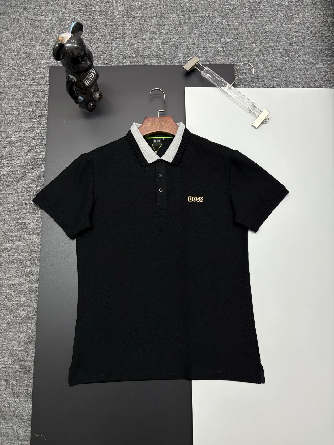 BOSS New Arrival Polo Same Style ， Factory New Arrival Versatile : Black White Khaki Size：M-XXXL
