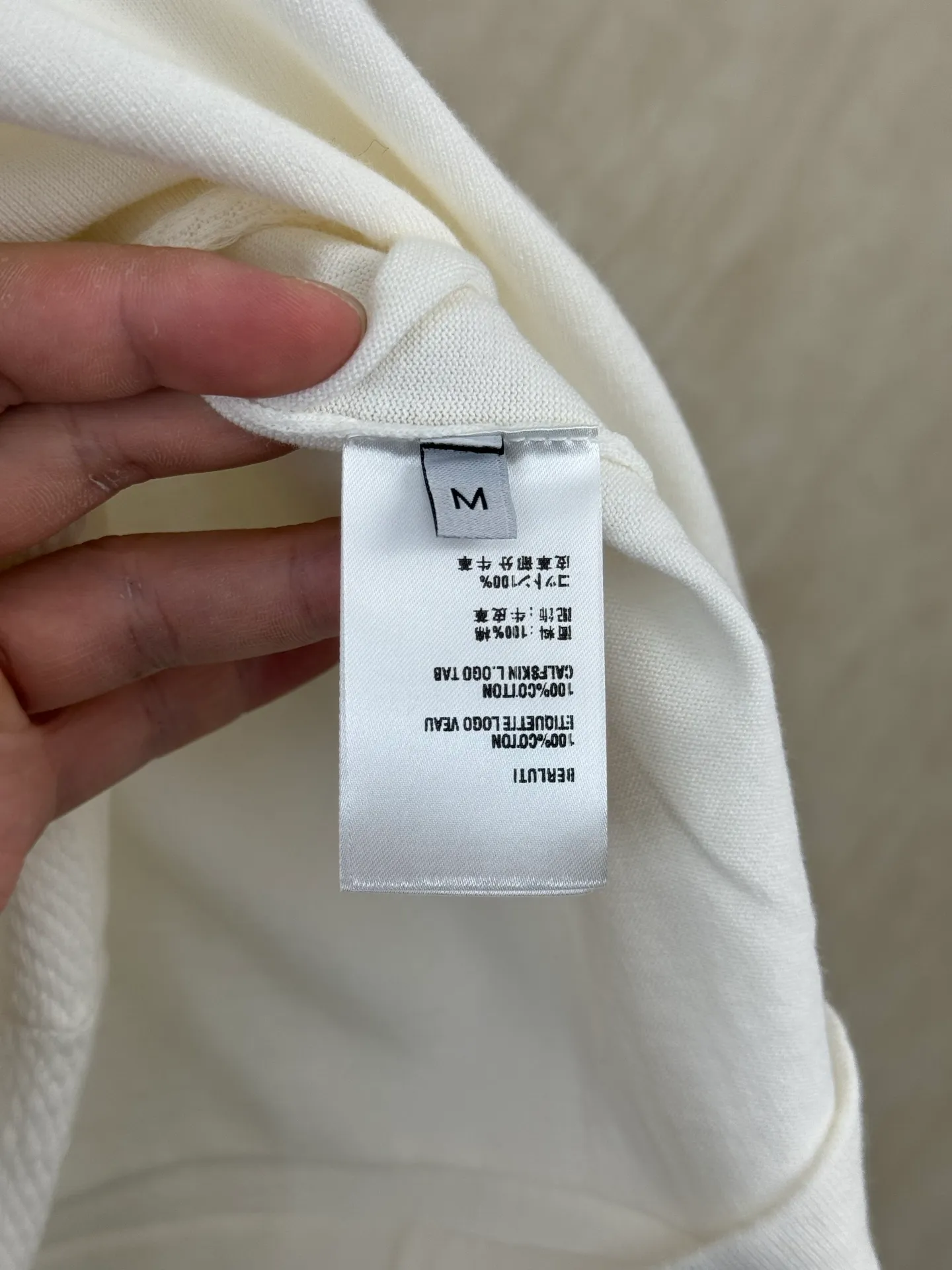Berluti 26SS Thabor embroidered logo short-sleeved sweater size s m l xl