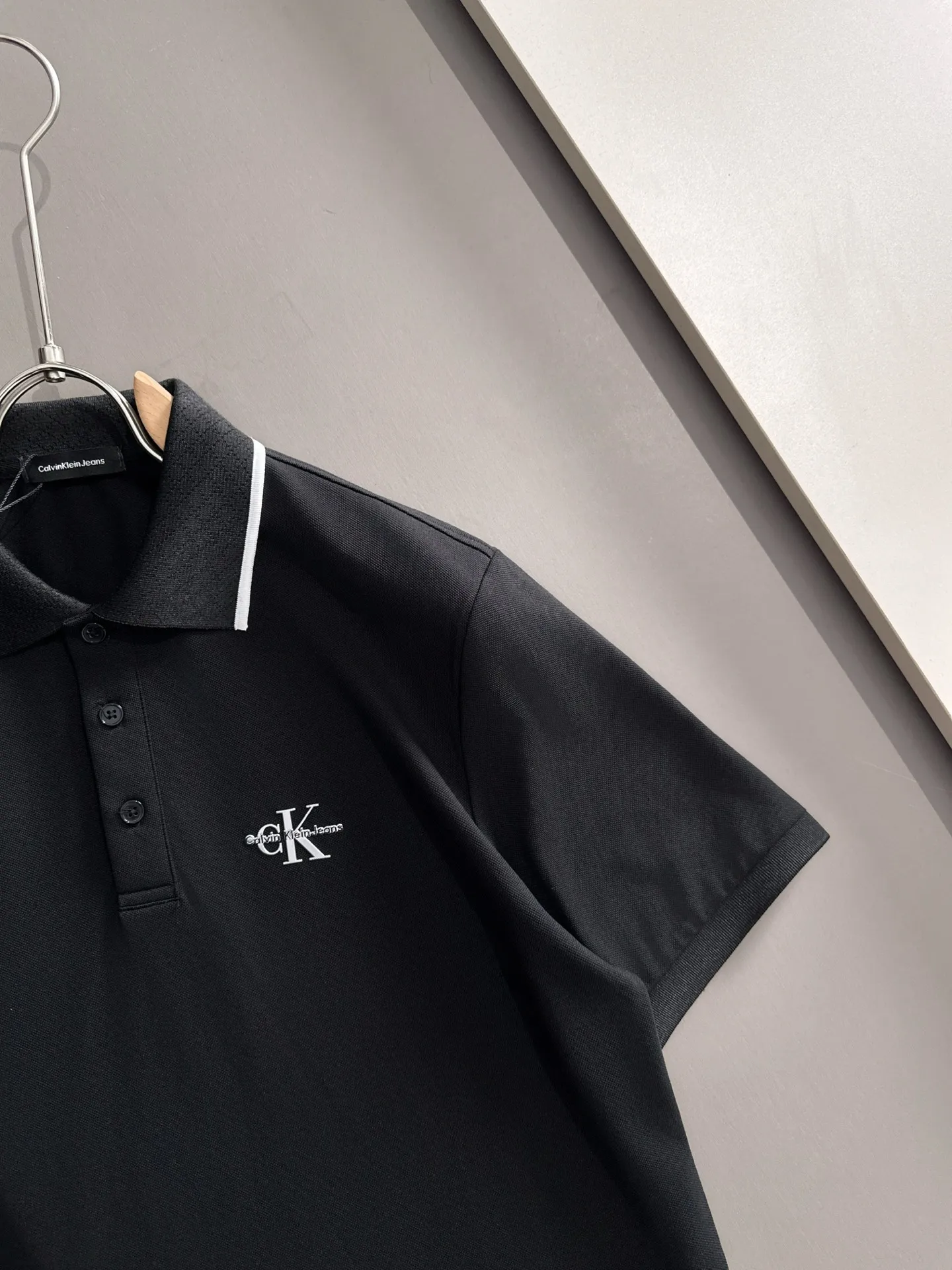 CK，2026 New Arrival Polo Versatile logo Breathable ，Black White Size：M-3XL
