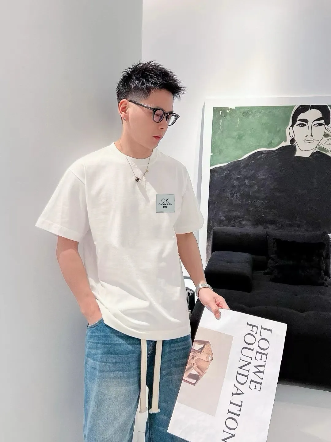 CK❤️ 2024 New Arrival logo （ ） ， ， ， ， T 🤪 OS Versatile Sizes：S-XXL